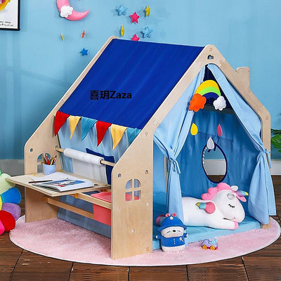 新品小帳篷室內兒童分床神器男孩小房子玩具屋禮物蜘蛛俠城堡床