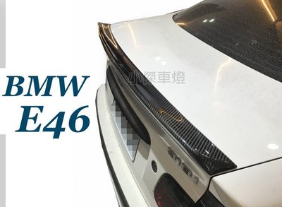 小傑車燈精品--全新 BMW E46 2D 4D AC CARBON 卡夢 碳纖維 尾翼  E46尾翼 鴨尾 實車