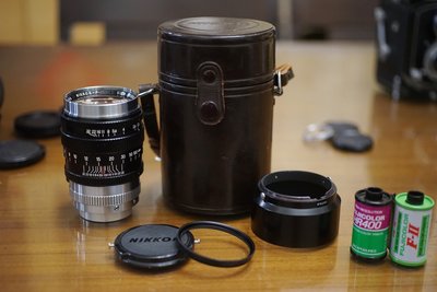 【售】很稀有 Nikon NIKKOR-P.C 10.5cm F2.5 旁軸版尼康的阿富汗少女鏡L39接環 Leica