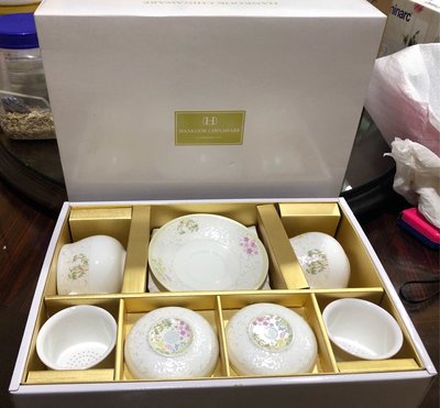 HANKOOK CHINAWARE韓國陶瓷茶杯組 陶瓷杯具組 杯盤組