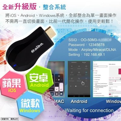 [沐印國際] 附發票 最新版 AnyCast HDMI無線影音M2 Plus 手機分享器 推送 無線影音 傳輸器 推送寶