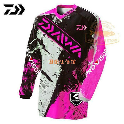 新款 Daiwa 防紫外線防曬釣魚球衣騎行衣服服裝釣魚襯衫