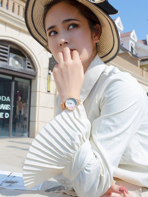 熱銷 kezzi時尚簡約圓形手錶腕錶流沙氣質女錶百搭時尚大氣皮帶網帶石英錶300 WG047
