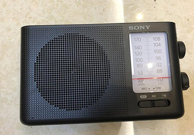 精品Sony/索尼ICF-19兩波段復古收音機 適合老人用聲音大操作方便現貨