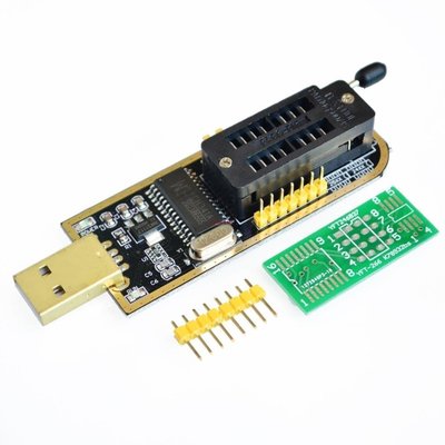 土豪金 CH341A編程器 USB 主板路由液晶 BIOS FLASH 24 25 燒錄器 W177