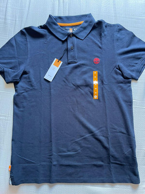 Timberland 深藍色 刺繡logo圖案短袖 M/M號polo衫 全新正品 美國購回 現貨在台