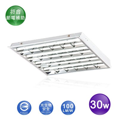 LED 2尺 4管型 30W 輕鋼架燈具 W60*L60 輕鋼架 高亮 省電 高效 環保 節能 CNS 認證 節電補助