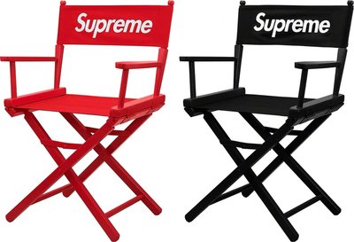 Supreme Directors Chair 導演椅 椅子 黑色  紅色