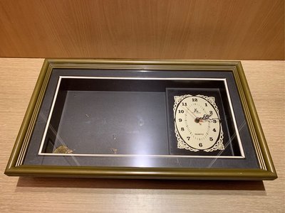 早期老時鐘 早期台灣製造老時鐘 早期時鐘 時鐘擺飾品 時鐘掛飾品 懷舊 老時鐘 拍戲 時鐘藝品框 創意作品框 二手相框