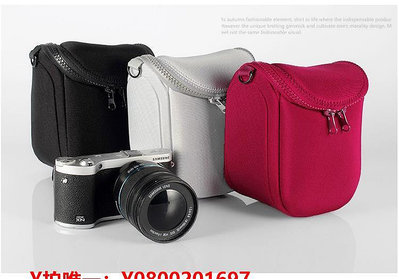 相機保護套適用于佳能EOS M100 M200 M6ii M50ii微單相機包 15-45單肩保護套