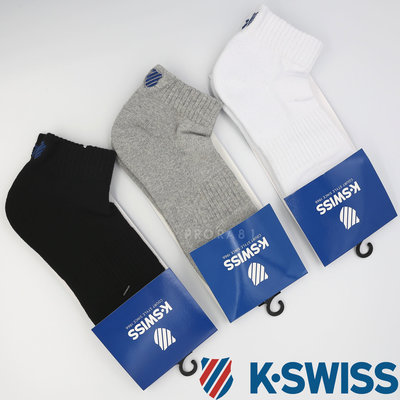 K-SWISS 112AWS07 (001黑)、(034灰)、(100白) 厚底踝襪/任搭配/單一雙99元/台灣製/