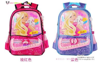 ㊣授權商品 Barbie芭比 A2707142 迪士尼公主 小學生雙肩書包 兒童書包 學生書包【現+預】