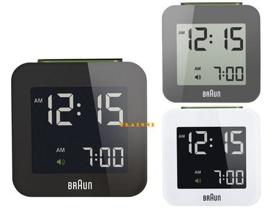 Braun BNC008 Alarm Clock 百靈數位鬧鐘 (全新盒裝)(黑 灰 白可選) 博朗 時鐘 德國 【PLAINNI】