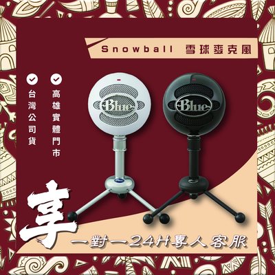 高雄 光華 美國 Blue Snowball 雪球麥克風 專業USB麥克風 送一對一24小時真人客服服務