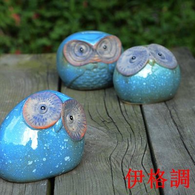 陶瓷存錢罐 陶瓷禮品工藝品 Owl piggy bank 貓頭鷹儲蓄罐 A-057