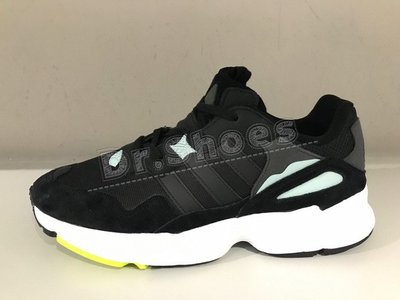 【Dr.Shoes 】Adidas Yung-96 男鞋 復古 老爹鞋 休閒鞋 黑綠BD8042