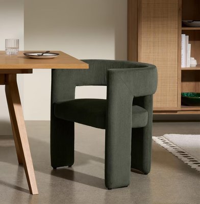 免運-北歐餐椅現代簡約家用設計師輕奢極簡化妝椅意式洽談椅布藝書桌椅-