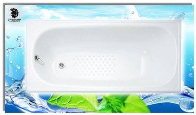 【阿貴不貴屋】凱撒衛浴 SV1140Y 鋼板琺瑯浴缸 140 ×70×39CM