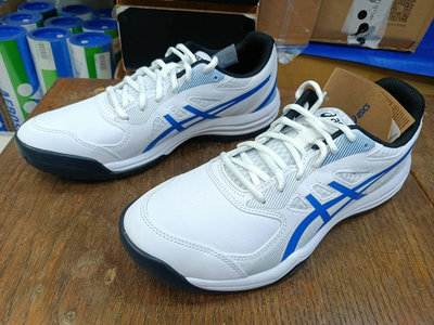 總統網球(自取可刷國旅卡)亞瑟士 Asics COURT SLIDE 3 1041A335-102 白/藍 網球鞋