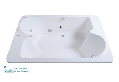 ◎浴茅工坊◎雙人浴缸175X144X58cm高亮度壓克力空缸/也可升級為按摩浴缸/台灣製造R9204