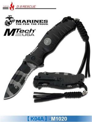 【EMS軍】美國Mtech U.S.Marines #(K04)M1020海軍陸戰隊折疊刀