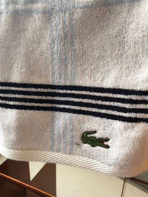 日本攜回Lacoste 鱷魚方巾，運動健身方巾，約35.5/35.5