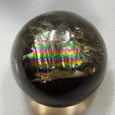 茶晶阿賽斯特萊水晶球021–直徑20.5mm。珍藏水晶