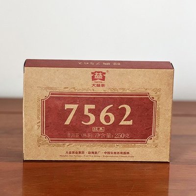【九如茶．器】 2022年 大益 7562 熟磚 2201批 250g(B113-1)