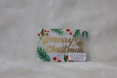 星巴克 STARBUCKS 英國 2016 6128MERRY CHRISTMAS 聖誕節 限量 隨行卡 儲值卡 收藏