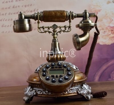 INPHIC-歐式仿舊電話機/古董復古電話機/創意時尚電話機/田園電話