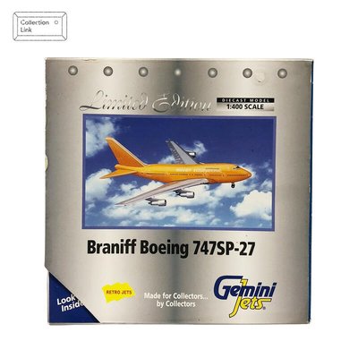 Gemini Jets 1:400 Braniff Boeing 747SP-27 #GJBNF009【J120】