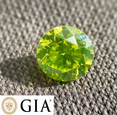 【台北周先生】天然FANCY VIVID綠色鑽石 0.69克拉 均勻分布Even 璀璨耀眼 鑽石圓切割 送GIA證書