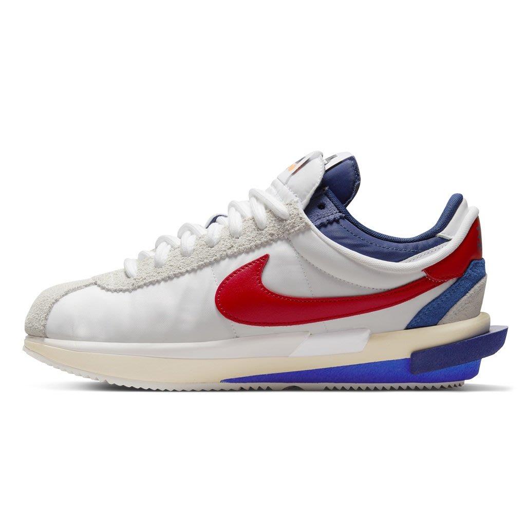 A-KAY0】NIKE X SACAI ZOOM CORTEZ SP WHITE 白紅藍【DQ0581-100