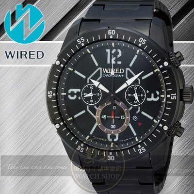 WIRED RIGID 神話傳奇計時腕錶-IP黑/46mm 7T12-X001SD/AW8003X1公司貨/柯有倫/廣告/聖誕