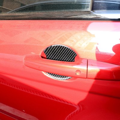 適用寶馬賓士奧迪所有車型碳纖維內門碗貼通用款汽車外飾改裝配件