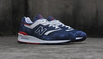 @ A - li 269 NEW BALANCE M997CYON 海魂 藍白紅配色 美製 麂皮 跑鞋