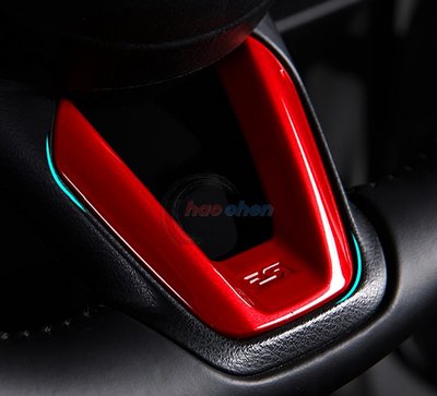 MAZDA 馬自達 18-19年 CX-3 烤漆紅 方向盤 V型 飾板 CX3 裝飾框 魂動紅 下飾框【CA290D】