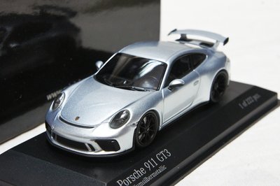 【現貨特價】1:43 Minichamps Porsche 911 (991) GT3 2017 銀色 ※限量222台※