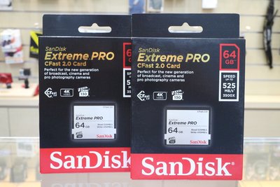 【日產旗艦】SanDisk Extreme 64G CFast CF 64GB 525mb 群光公司貨