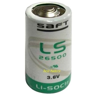 頂好電池-台中 法國 SAFT LS26500 C SIZE 2號 3.6V-7.3AH 一次性鋰電池 機台 儀器 電池