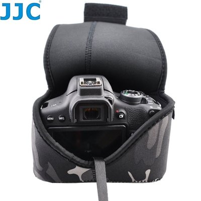 我愛買#JJC特戰迷彩相機包中型立體內膽包MC-OC1GR(中,質料A)防潑水防震防刮DSLR單眼相機包相機套單眼相機袋城市迷彩軟包相機內袋單眼相機套相機內包