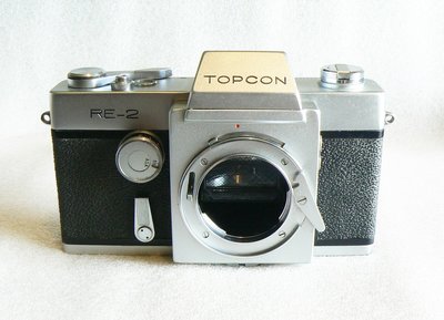 【悠悠山河】特價 日本極品 全機械底片相機 TOPCON RE-2 東京光學 經典銀黑機 材質用料極佳 EXA鏡頭都適用