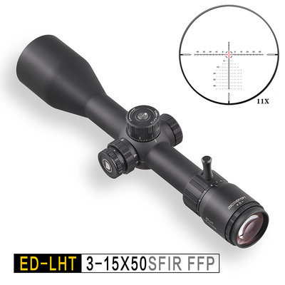 【BCS生存遊戲】發現者 DISCOVERY狙擊鏡 瞄準鏡ED-LHT 3-15X50SFIR前置-DI8389