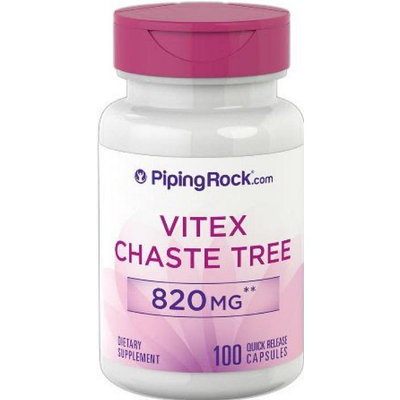 【天然小舖】Piping Rock Vitex Chaste Tree 聖潔莓 820mg 100顆