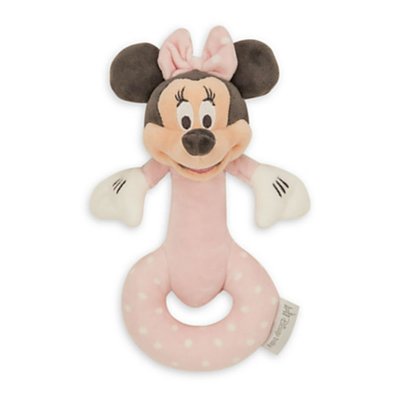 預購 美國帶回 Disney Minnie 可愛迪士尼米妮 寶寶筆狀玩偶手搖鈴 嬰兒車 嬰兒床 安撫玩具 新生兒
