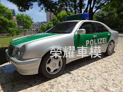 榮耀車模型..個人化訂製，將愛車複製成汽車模型-賓士 BENZ E320 W210 7代 E AMG 警察車 巡邏車