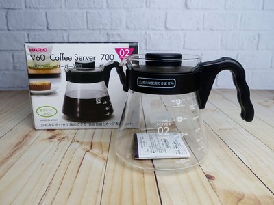 【HARIO】V60好握黑色咖啡壼700ML✰VCS-02B✰玻璃茶壺/咖啡壺/耐熱玻璃壺/微波壺【公司貨/附發票】