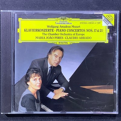 Mozart莫札特-第17&amp;21號鋼琴協奏曲 Pires皮耶絲/鋼琴 Abbado阿巴多/指揮 1995年德國PMDC 01版