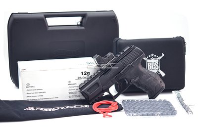 【BCS武器空間】UMAREX WALTHER 授權 PPQ M2 11mm鎮暴槍CO2黑色 套裝版-UMT4E111A