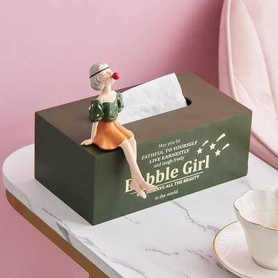 北歐ins輕奢風紙巾盒創意可愛家用餐桌客廳桌面抽紙收納